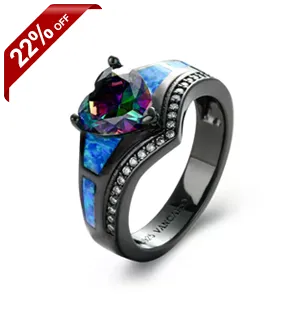 Black Mystic Topaz Ring