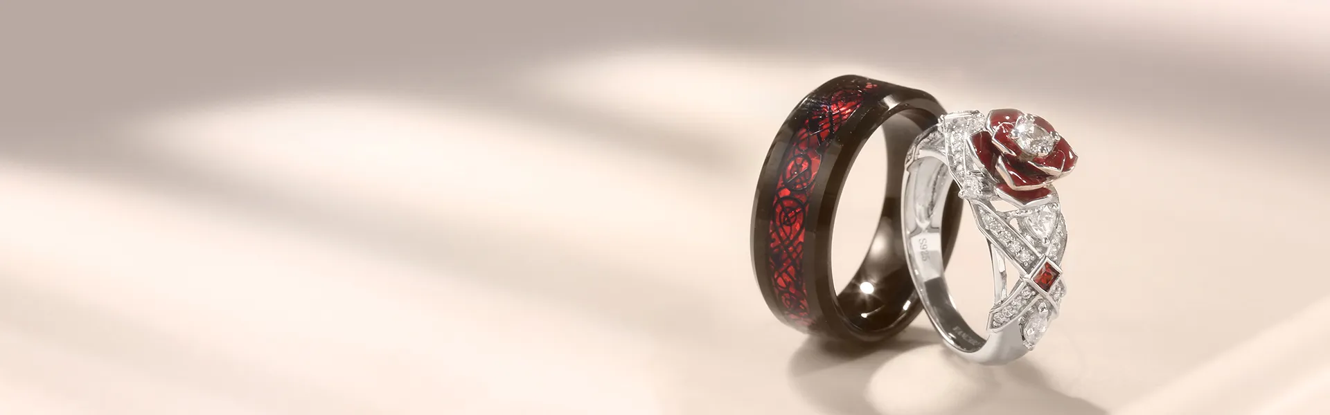 VANCARO Rose Couple Ring