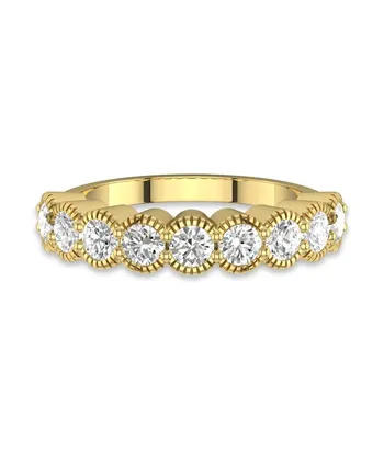 Half Eternity Gold Wedding Ring