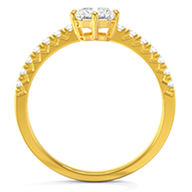 Custom Yellow Gold Engagement Ring
