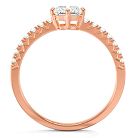 Custom Rose Gold Engagement Ring