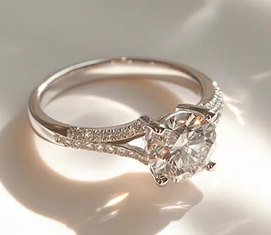 Split Shank Engagement Ring