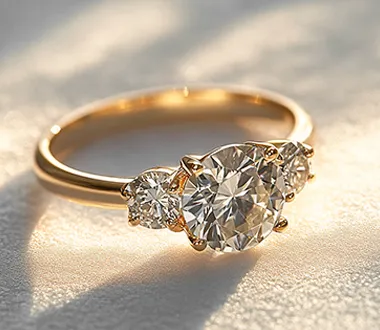 Three Stone Engagement Ring