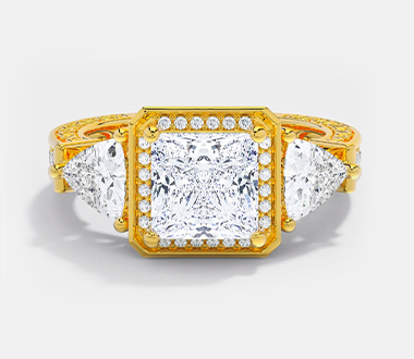 Three Stone Engagement Ring