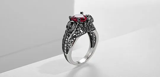 Skull Engagement Ring