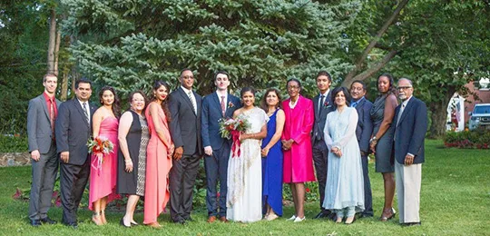 Multicultural Wedding Families