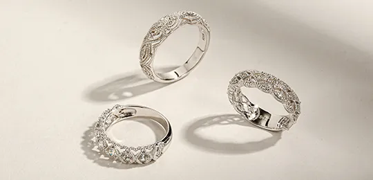 VANCARO Platinum Wedding Rings
