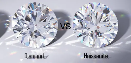 Moissanite vs Diamond