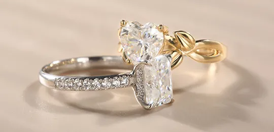 VANCARO Gold and White Gold Engagement Rings