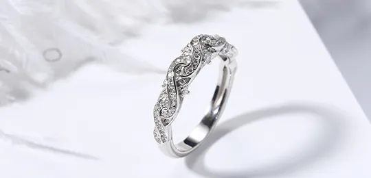 Infinity White Gold Wedding Ring