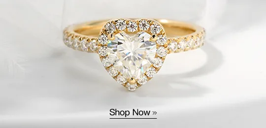 Rose Gold Moissanite Engagement Ring