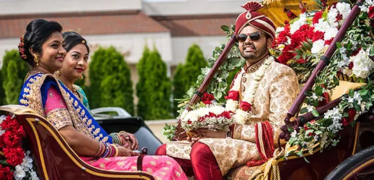 Indian Wedding Couple in Bharat Ceremony