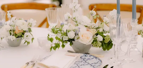 Wedding Table with Flower