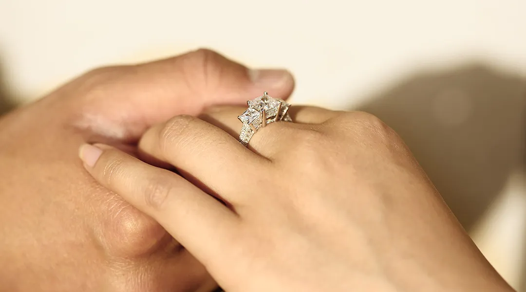 Propose with VANCARO Moissanite Ring