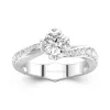 White Cubic Zirconia Engagement Ring