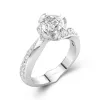 White Cubic Zirconia Engagement Ring