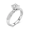 Pavé Hidden Halo Engagement Ring 1.00ct Moissanite