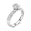 Pavé Hidden Halo Engagement Ring 1.50ct Moissanite