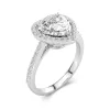 Classic Heart 1.50ct Moissanite Engagement Ring