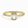 14K Gold Moissanite Engagement Ring