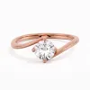 Solitaire East West Engagement Ring 1.00ct Moissanite