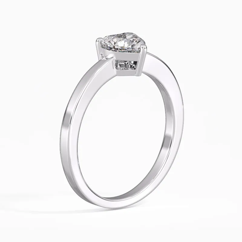 925 Sterling Silver Moissanite Engagement Ring