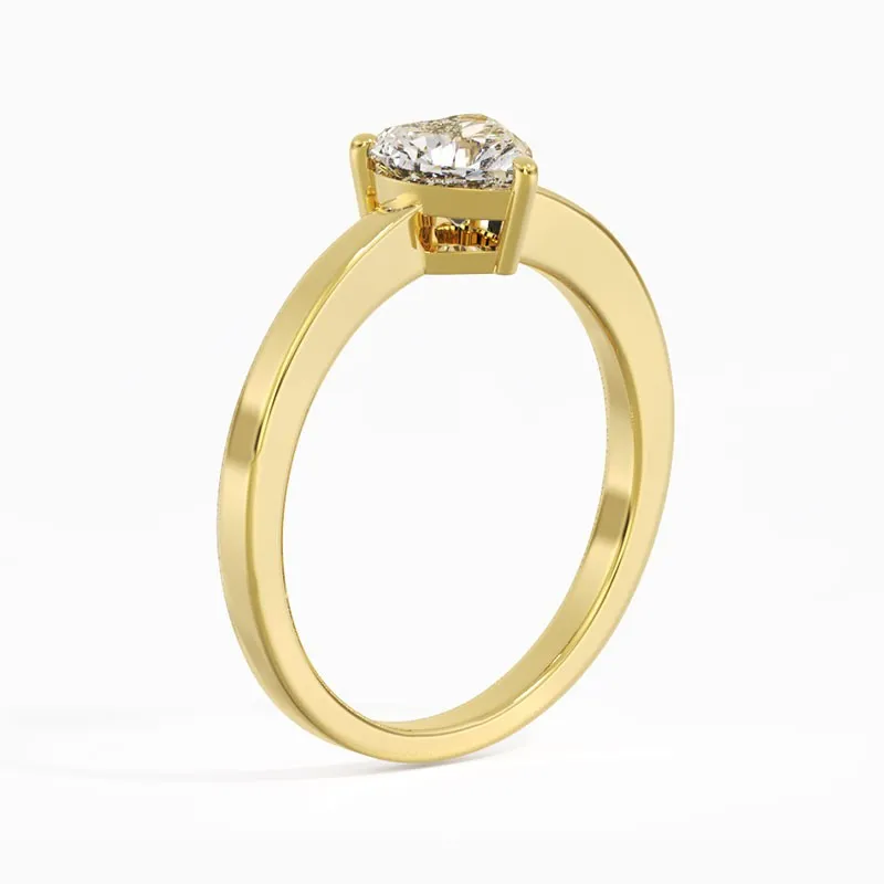 14K Gold Moissanite Engagement Ring