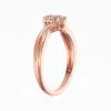 14K Rose Gold Moissanite Engagement Ring