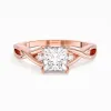 14K Rose Gold Moissanite Engagement Ring