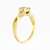 14K Gold Moissanite Engagement Ring