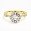 Halo Cluster Engagement Ring 1.00ct Moissanite