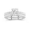 Prong Wedding Ring Set 1.00ct Moissanite