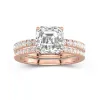 Prong Wedding Ring Set 2.00ct Moissanite