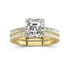 Prong Wedding Ring Set 2.00ct Moissanite