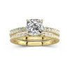 Prong Wedding Ring Set 1.50ct Moissanite