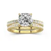 Prong Wedding Ring Set 2.00ct Moissanite