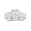 Prong Wedding Ring Set 1.50ct Moissanite