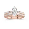 Prong Wedding Ring Set 1.00ct Moissanite