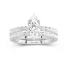 Prong Wedding Ring Set 1.00ct Moissanite