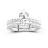 Prong Wedding Ring Set 2.00ct Moissanite