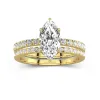 Prong Wedding Ring Set 2.00ct Moissanite