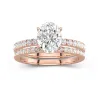 Prong Wedding Ring Set 2.00ct Moissanite