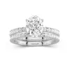 Prong Wedding Ring Set 2.00ct Moissanite