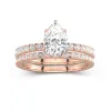 Prong Wedding Ring Set 1.50ct Moissanite