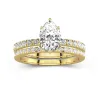 Prong Wedding Ring Set 1.50ct Moissanite