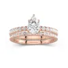 Prong Wedding Ring Set 1.00ct Moissanite