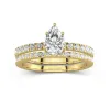 Prong Wedding Ring Set 1.00ct Moissanite