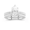 Prong Wedding Ring Set 2.00ct Moissanite