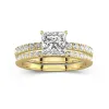 Prong Wedding Ring Set 1.50ct Moissanite