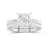 Prong Wedding Ring Set 2.00ct Moissanite